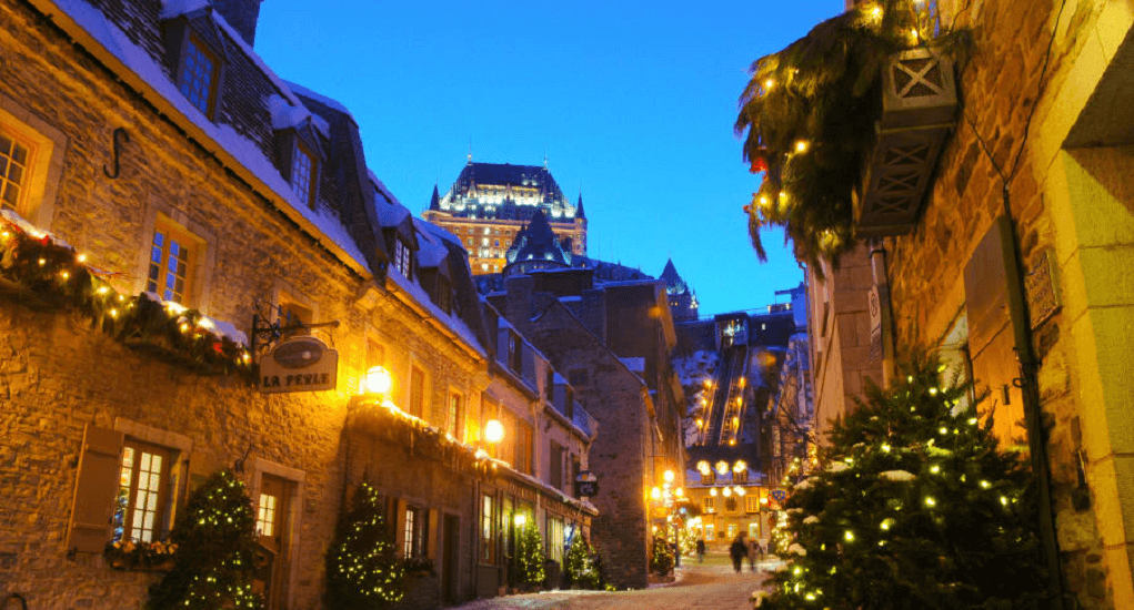 Christmas atmosphere In Quebec City- Canada